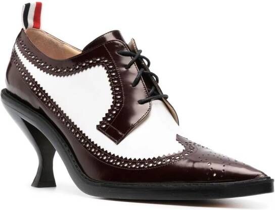 Thom Browne Brogues met bewerkte hak Rood