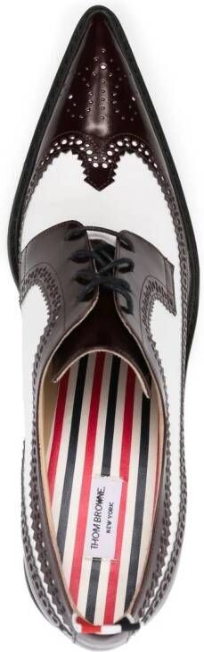 Thom Browne Brogues met bewerkte hak Rood