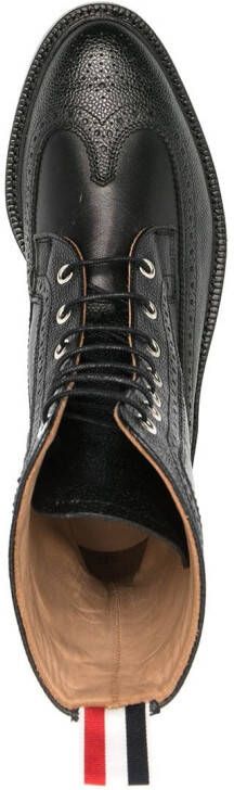 Thom Browne Enkellaarzen met brogue detail Zwart