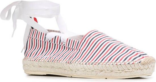 Thom Browne Espadrilles met afneembaar enkelbandje Rood