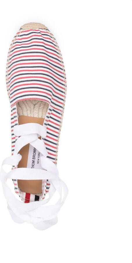 Thom Browne Espadrilles met afneembaar enkelbandje Rood
