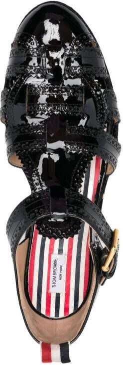 Thom Browne Fisherman sandalen met plateauzool Zwart