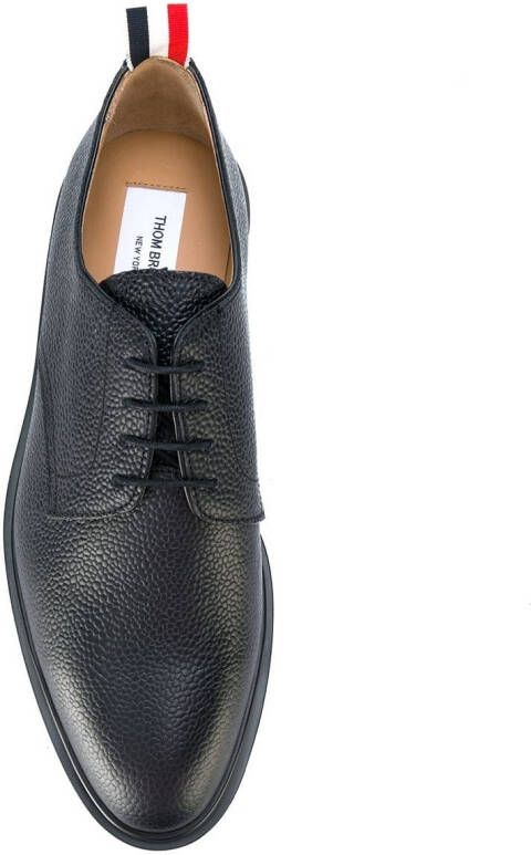 Thom Browne Leren derby schoenen Zwart