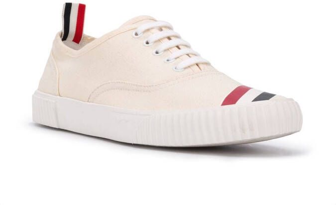 Thom Browne Heritage canvas sneakers Wit