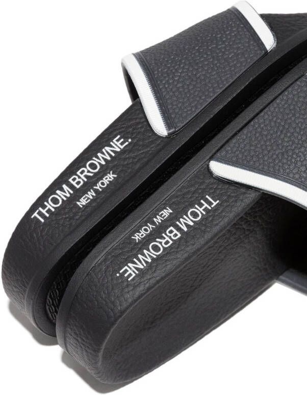 Thom Browne Kids Slippers met open neus Grijs