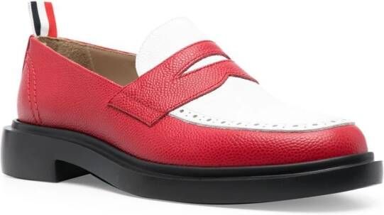 Thom Browne Klassieke penny loafers Rood