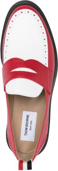 Thom Browne Klassieke penny loafers Rood