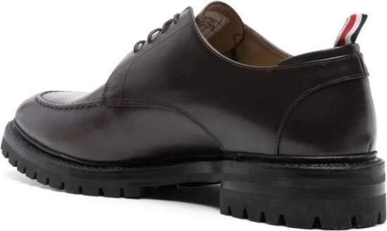 Thom Browne Leren derby schoenen Bruin