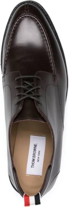 Thom Browne Leren derby schoenen Bruin