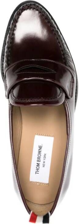 Thom Browne Leren loafers Rood