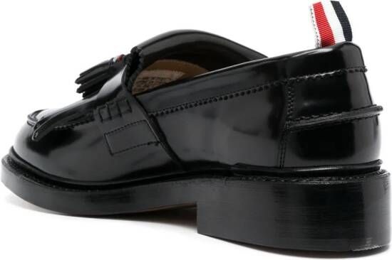 Thom Browne Leren loafers Zwart