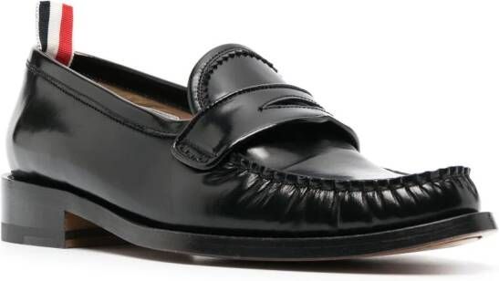 Thom Browne Leren loafers Zwart