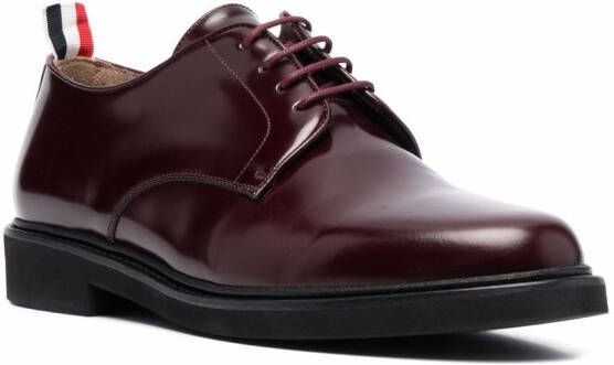 Thom Browne Leren veterschoenen Rood