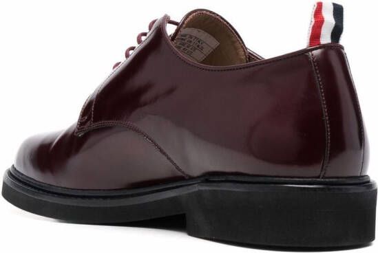 Thom Browne Leren veterschoenen Rood