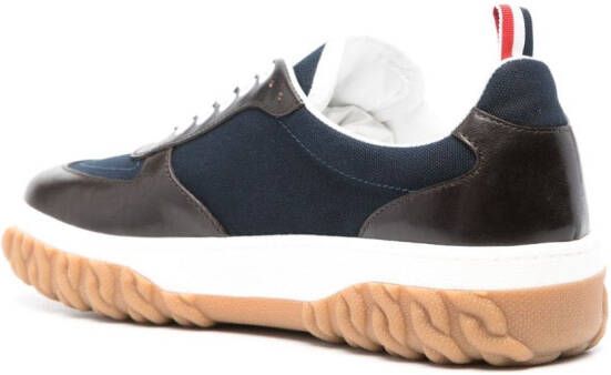 Thom Browne Letterman sneakers met vlakken Blauw