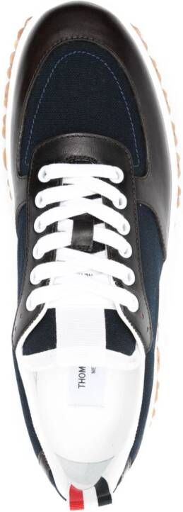 Thom Browne Letterman sneakers met vlakken Blauw