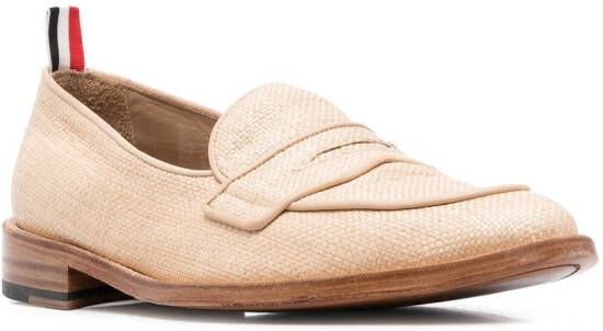 Thom Browne Loafers met afwerking Beige