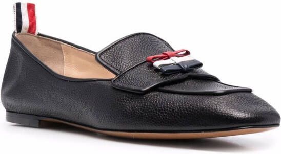 Thom Browne Loafers met drie strikken Zwart