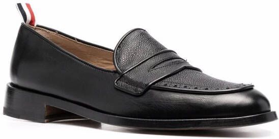 Thom Browne Loafers met RWB-label Zwart