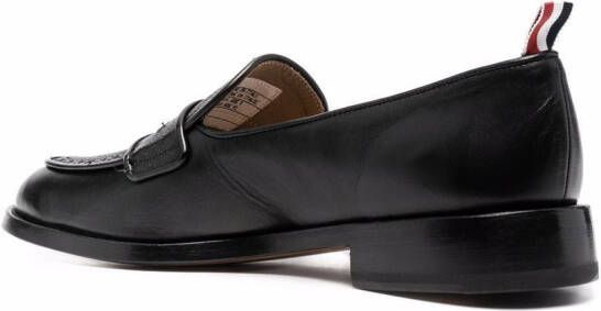 Thom Browne Loafers met RWB-label Zwart