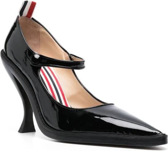 Thom Browne Mary Jane pumps met gekruiste bandjes Zwart