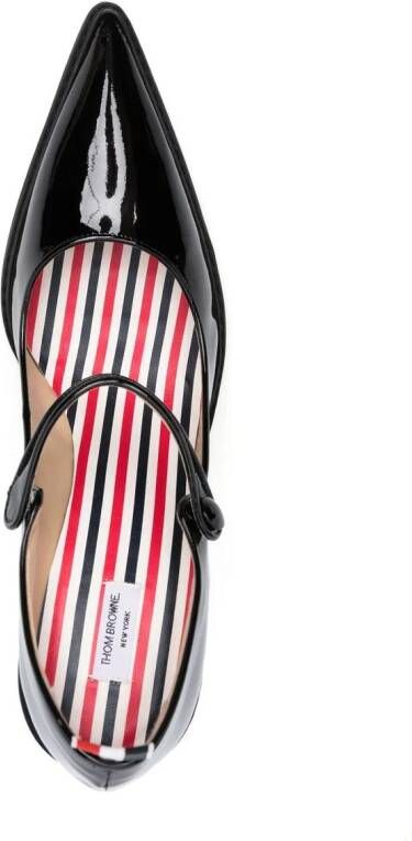 Thom Browne Mary Jane pumps met gekruiste bandjes Zwart