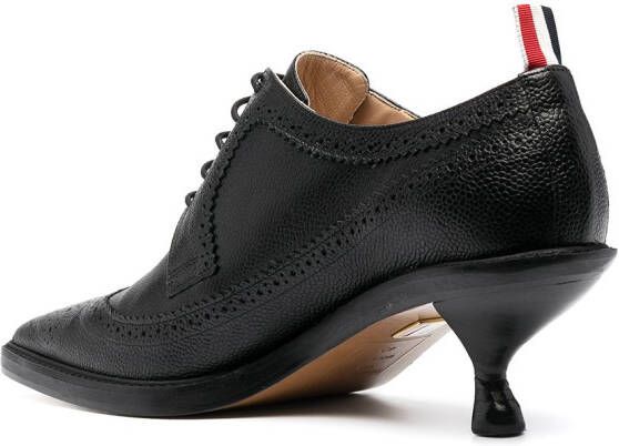 Thom Browne Metallic brogues Zwart