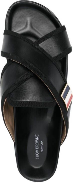 Thom Browne Sandalen met gekruiste bandjes Zwart