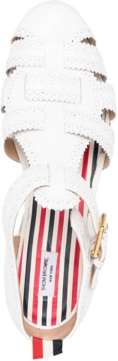 Thom Browne Sandalen met plateauzool Wit