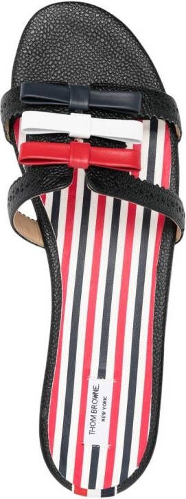 Thom Browne Sandalen met strikdetail Zwart