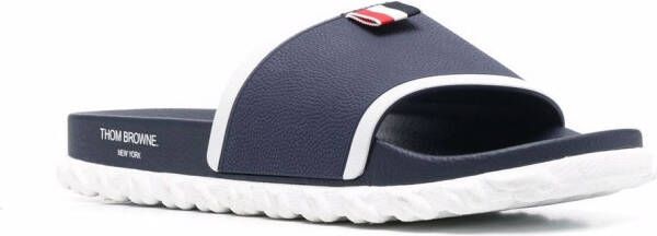 Thom Browne Slippers met kabelzool Blauw