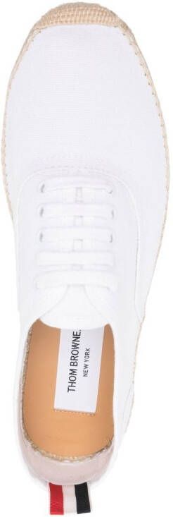 Thom Browne Sneakers met jute zool Wit