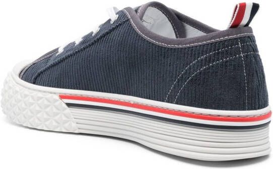 Thom Browne Tread Collegiate sneakers met tartan ruit Blauw