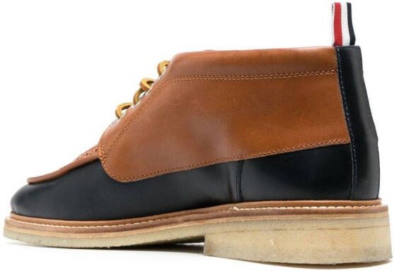 Thom Browne Top Deck tweekleurige derby schoenen Bruin