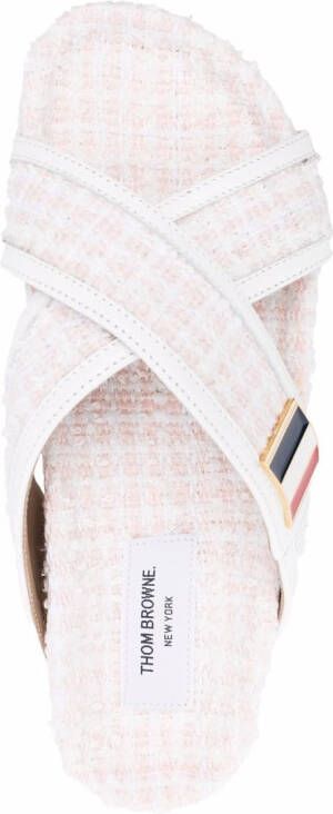 Thom Browne Tweed sandalen Roze