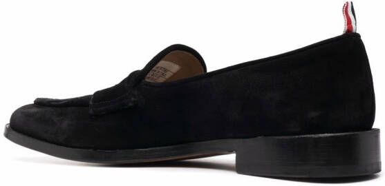 Thom Browne Varsity loafers met bandje Zwart