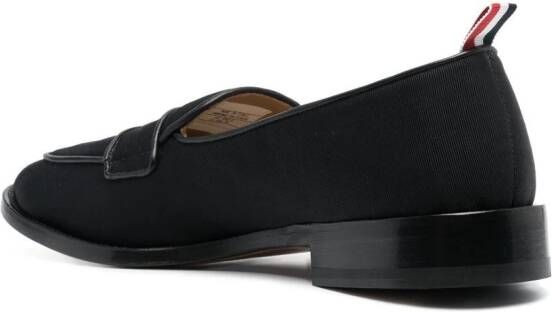 Thom Browne Leren loafers Zwart