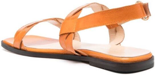 Tila March Rhea gevlochten sandalen Oranje