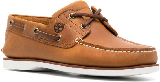 Timberland Leren bootschoenen Bruin