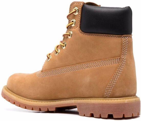 Timberland Enkellaarzen met veters Beige