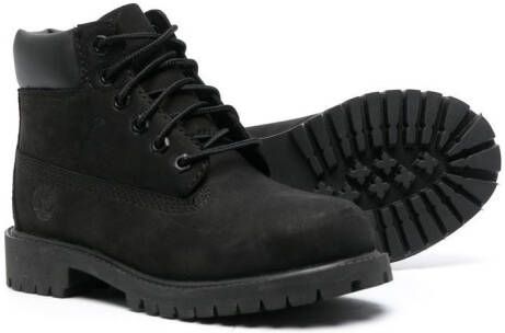 Timberland Kids Laarzen met logo-reliëf Zwart