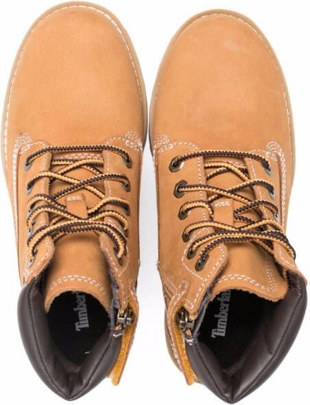 Timberland Kids Enkellaarzen met veters Blauw
