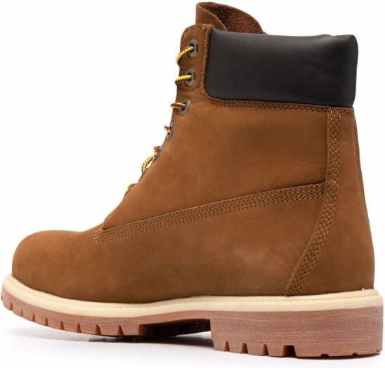 Timberland Leren veterlaarzen Bruin