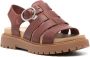 Timberland Leren sandalen met logo-reliëf Rood - Thumbnail 2