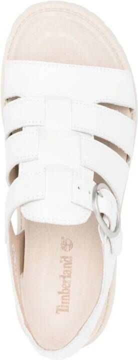 Timberland Sandalen met logo-reliëf Wit