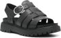 Timberland Leren sandalen met logo-reliëf Zwart - Thumbnail 2