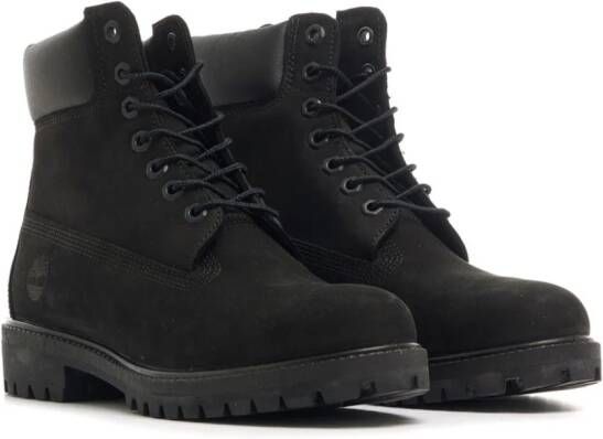 Timberland Suède enkellaarzen met vlakken Zwart