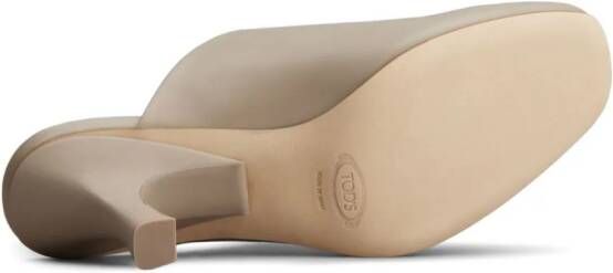 Tod's 65 leren muiltjes Beige