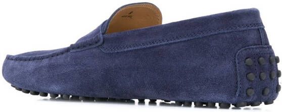 Tod's City Gommino loafers met textuur Blauw