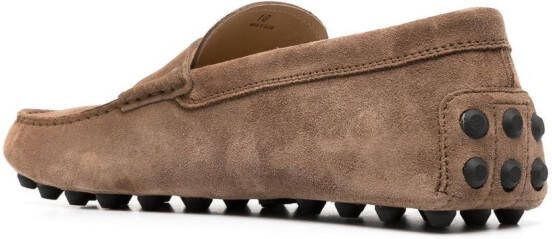 Tod's City Gommino suède schoenen Bruin